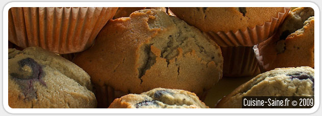 Muffins aux myrtilles sans gluten