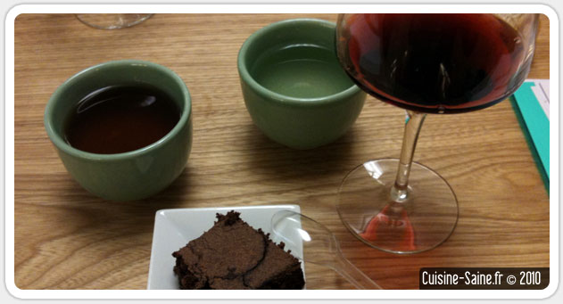 Blog cuisine bio test : L’école du thé (mets thé et vin)