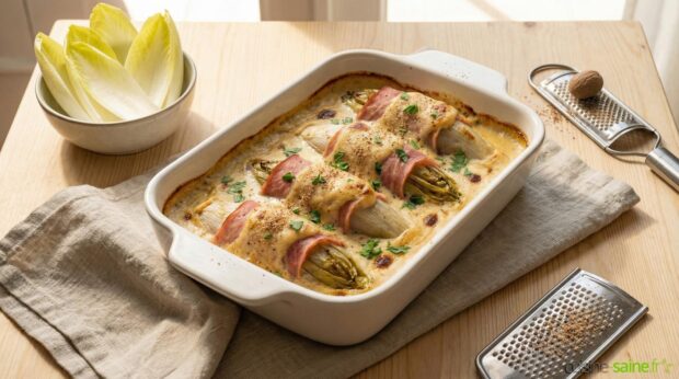 Recette endives au jambon sans gluten sans lactose