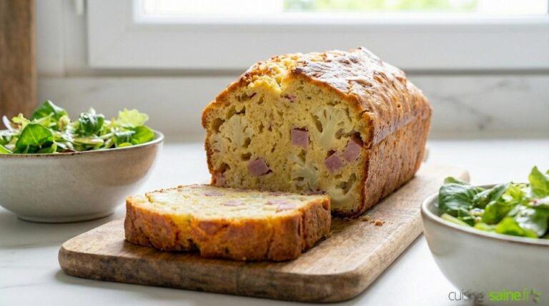 Cake au chou-fleur et jambon sans gluten