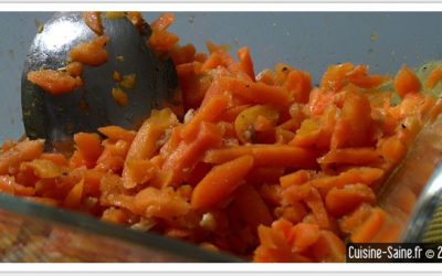 Recette minceur de salade de carotte mi-cuite à la coriandre