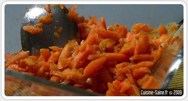 Recette minceur de salade de carotte mi-cuite à la coriandre