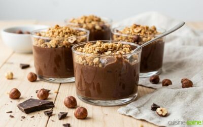 Crème au chocolat façon crumble vegan sans gluten