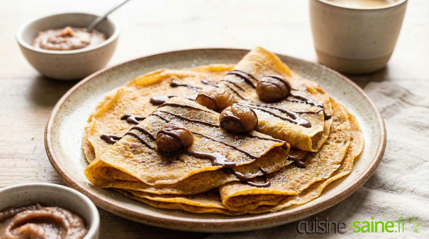 Crêpes à la farine de châtaigne