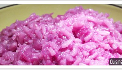 Recette de risotto au chou rouge « ambiance violette »