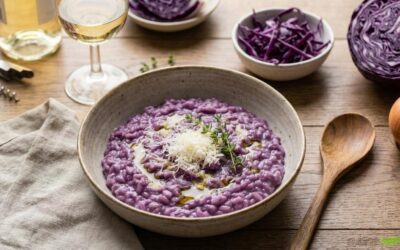 Recette de risotto au chou rouge « ambiance violette »