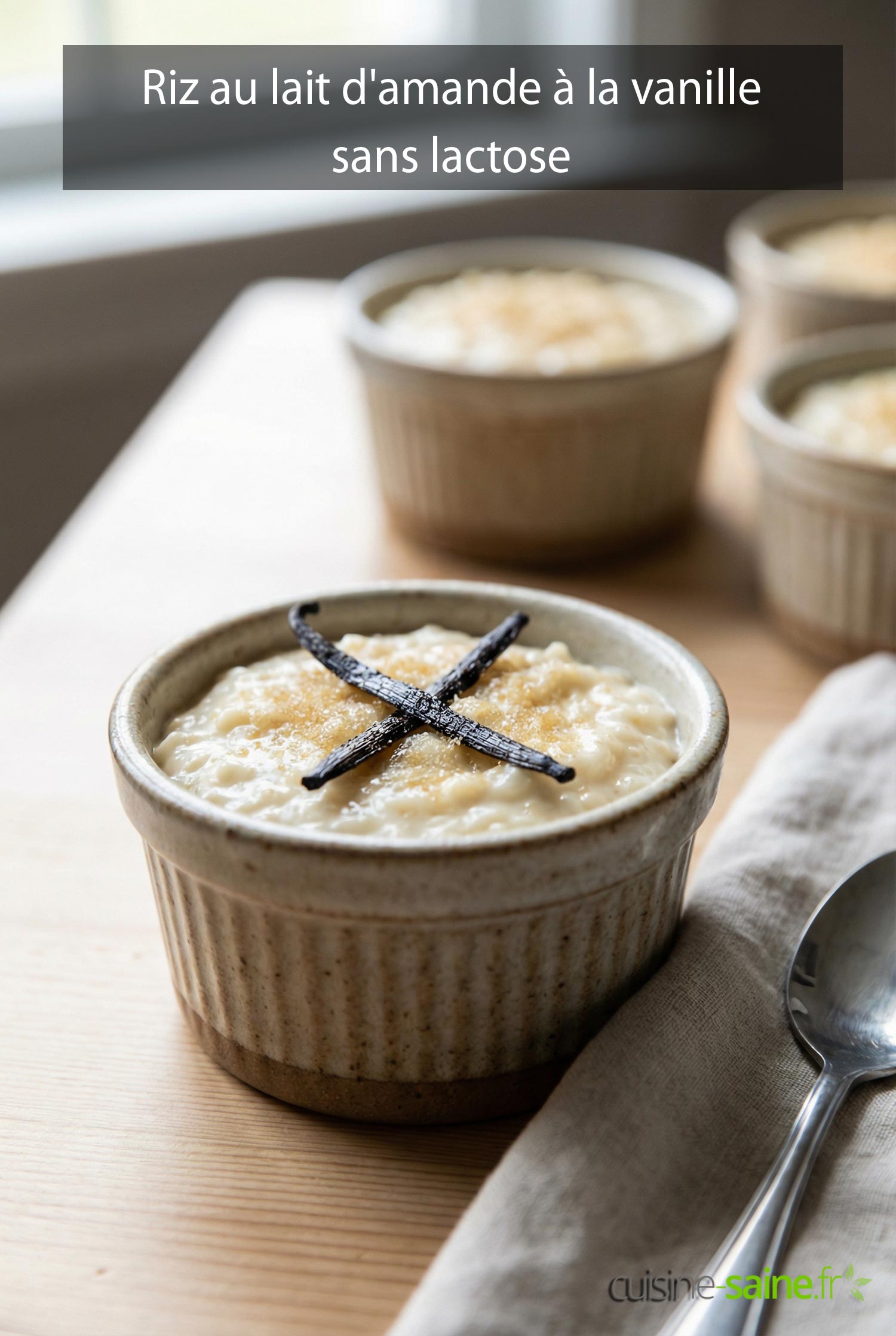 Riz au lait d'amande à la vanille
