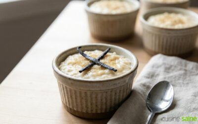 Riz au lait d’amande à la vanille