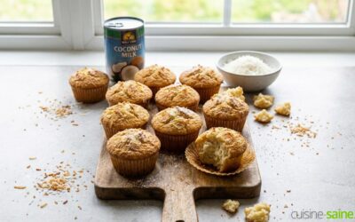 Muffins à la noix de coco sans gluten ni lactose