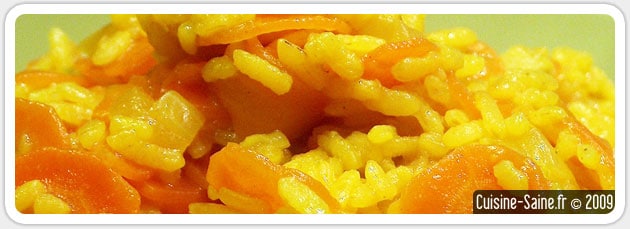 Recette de risotto aux carottes et curcuma