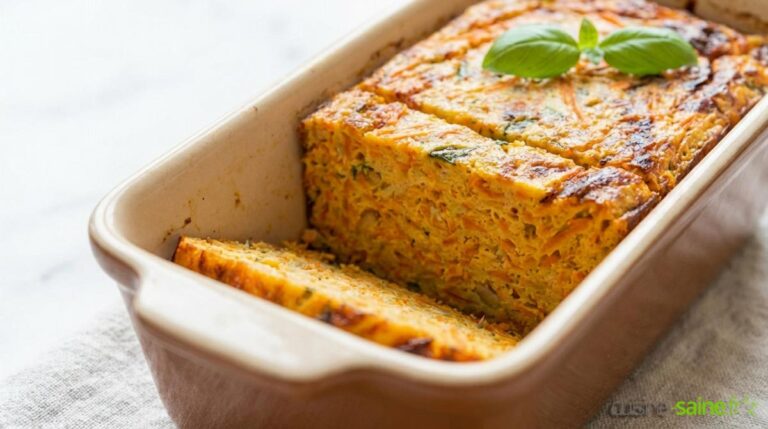 Terrine aux carottes, amande et basilic (sans gluten ni lactose)