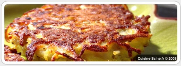 Recette bio et végétarienne : galettes de topinambours et pommes de terre