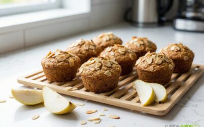 Muffins aux poires et amandes sans gluten ni lactose