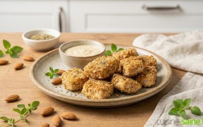 Nuggets de poulet panés à l’amande et herbes de Provence (sans gluten)