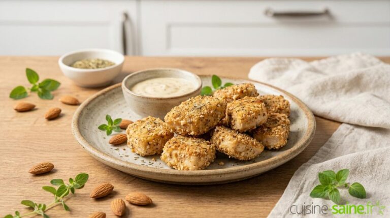 Nuggets de poulet panés à l'amande et herbes de Provence (sans gluten)