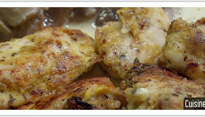 Recette bio rapide de poulet pané aux amandes