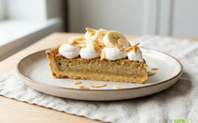 Tarte à la banane sans gluten ni lactose