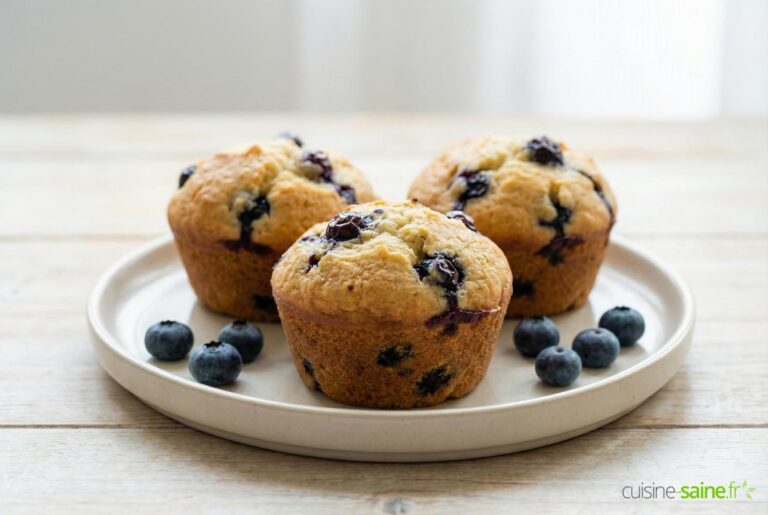 Muffins aux myrtilles sans gluten sans lactose