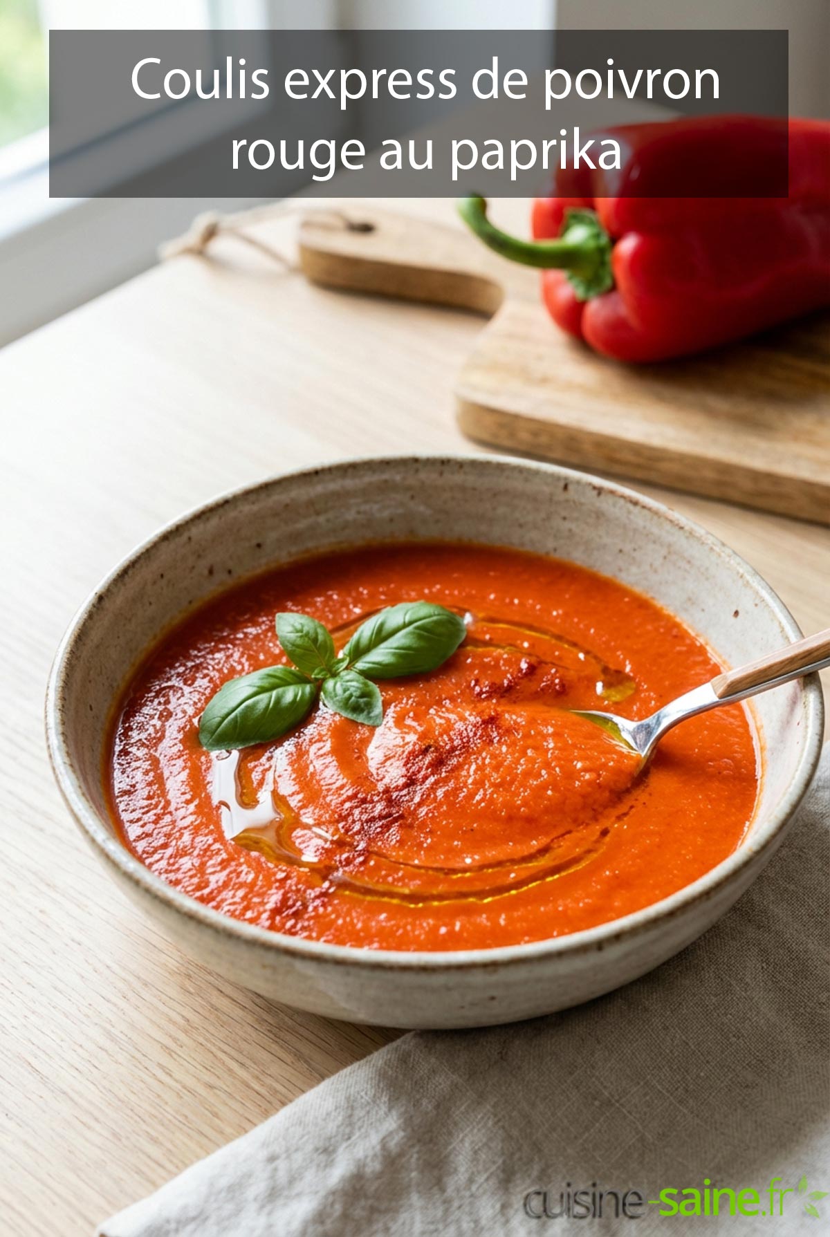 Coulis de légumes du soleil au paprika express