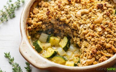 Crumble de courgettes sans gluten