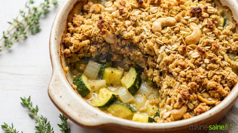 Crumble de courgettes sans gluten