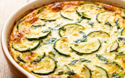 Flan de courgettes au basilic sans gluten
