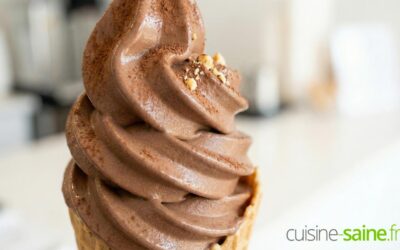 Glace au chocolat à l’italienne sans lait ni œuf