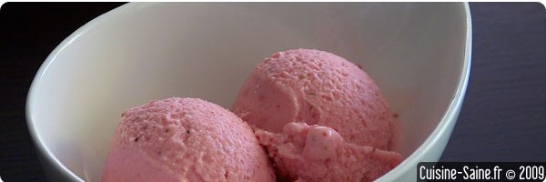Recette bio : glace à la fraise