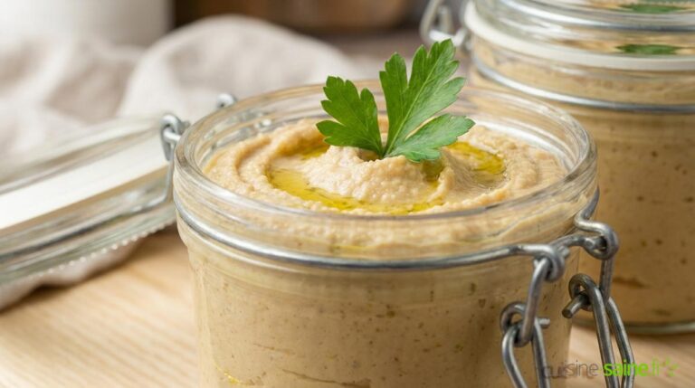 Pâté végétal de pois chiches au persil et cajou en bocal