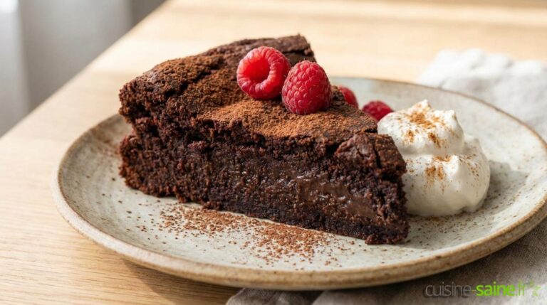 Gâteau au chocolat sans beurre sans farine
