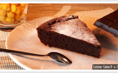 Recette sans gluten : gâteau au chocolat sans beurre sans farine