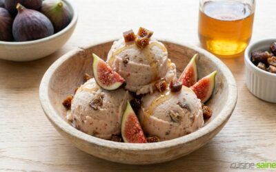 Glace à la figue sans oeuf, sans lactose