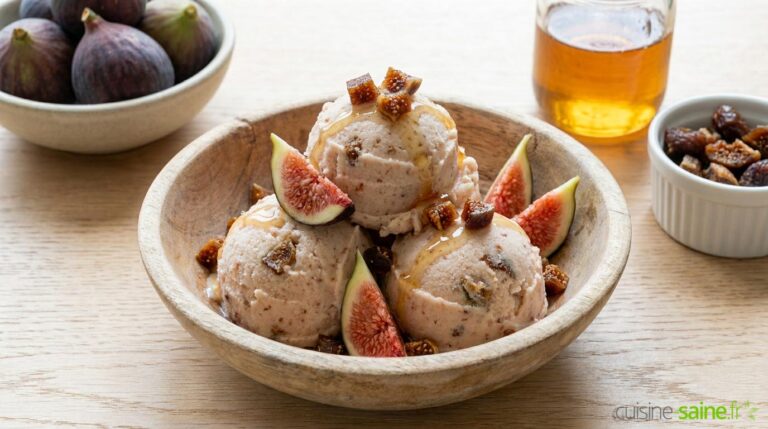 Glace à la figue sans oeuf, sans lactose