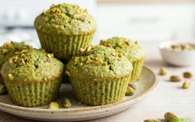 Muffins à la pistache sans gluten ni lactose
