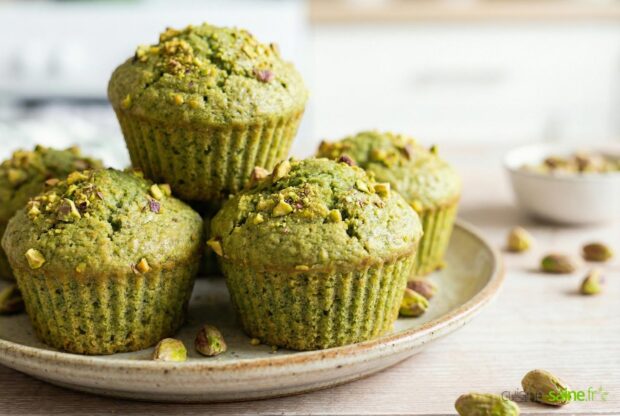 Muffins à la pistache sans gluten ni lactose