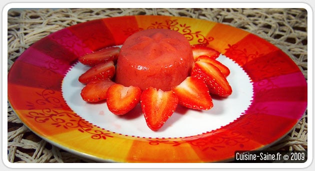 Aspics de fraises et basilic à la framboise sans gluten sans lactose