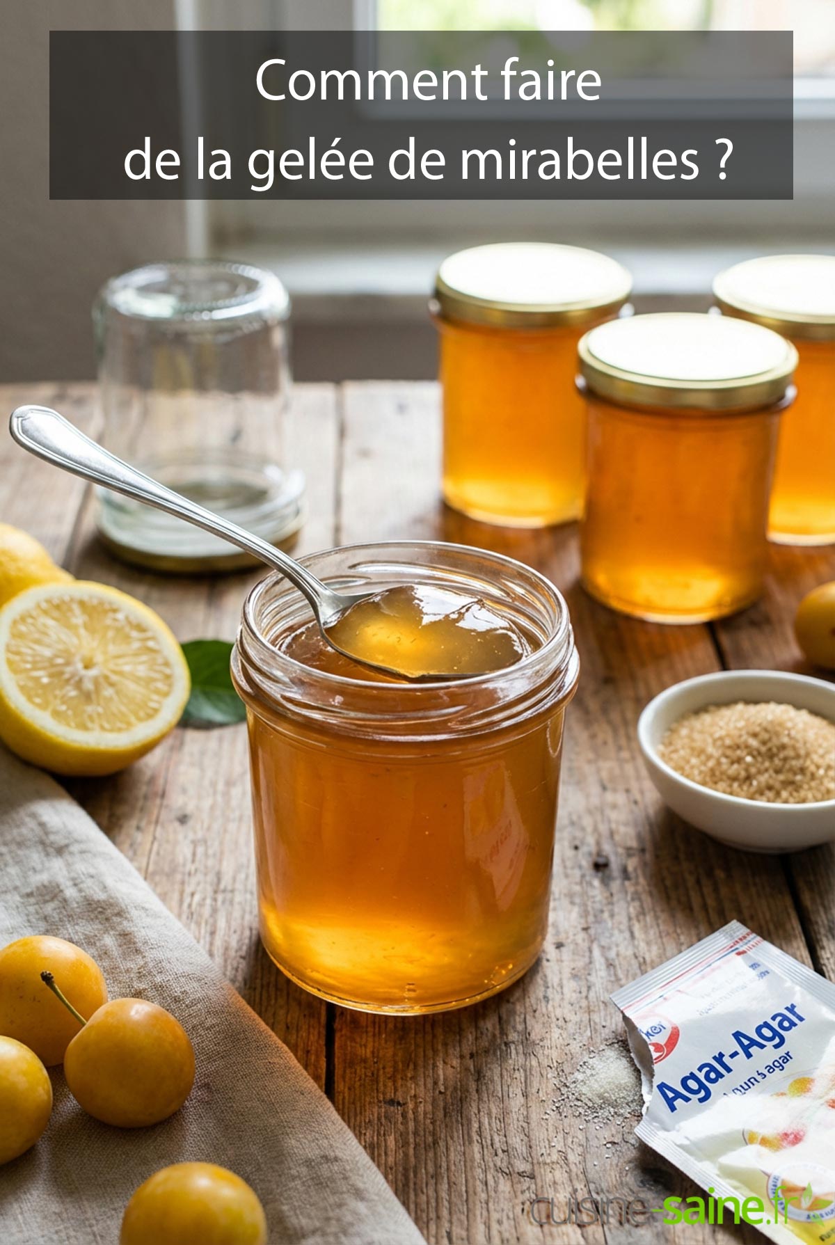 Comment faire de la gelée de mirabelles ?