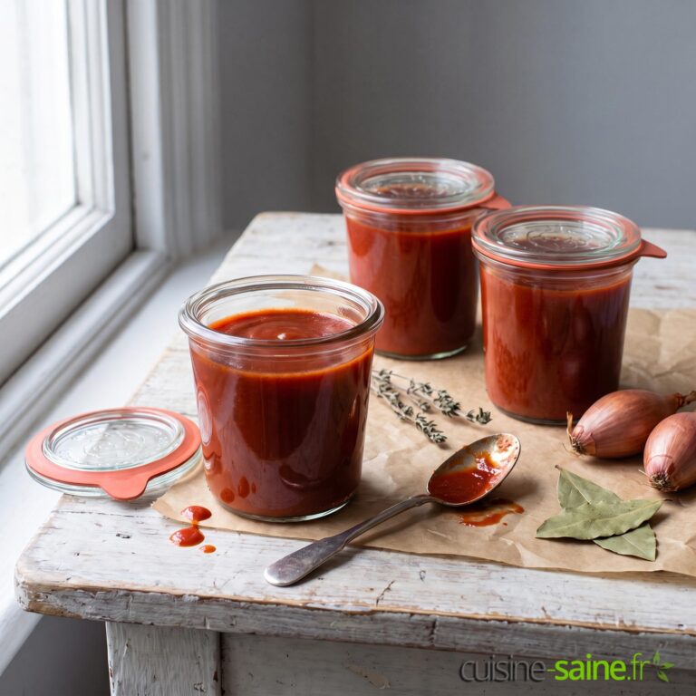 Coulis de tomates en bocaux