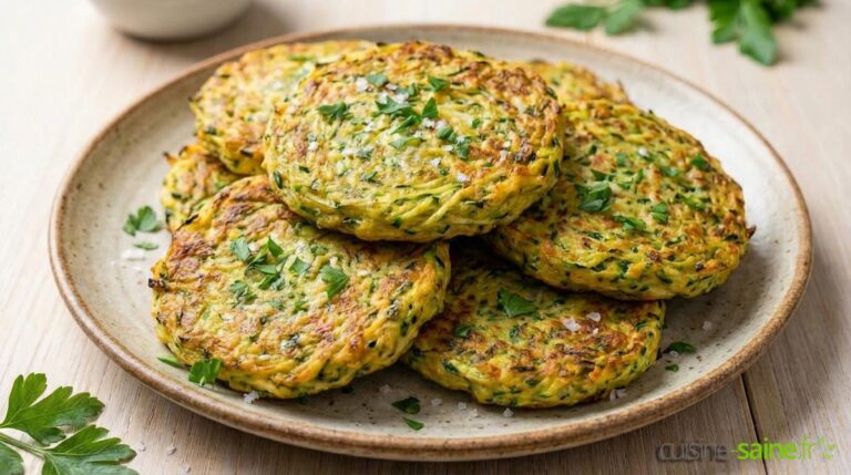 Galettes de courgettes au chèvre sans gluten