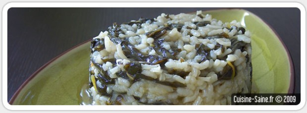 Recette bio : risotto aux blettes