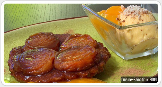 Recette sans gluten : tarte tatin à l'abricot cannelle et gingembre