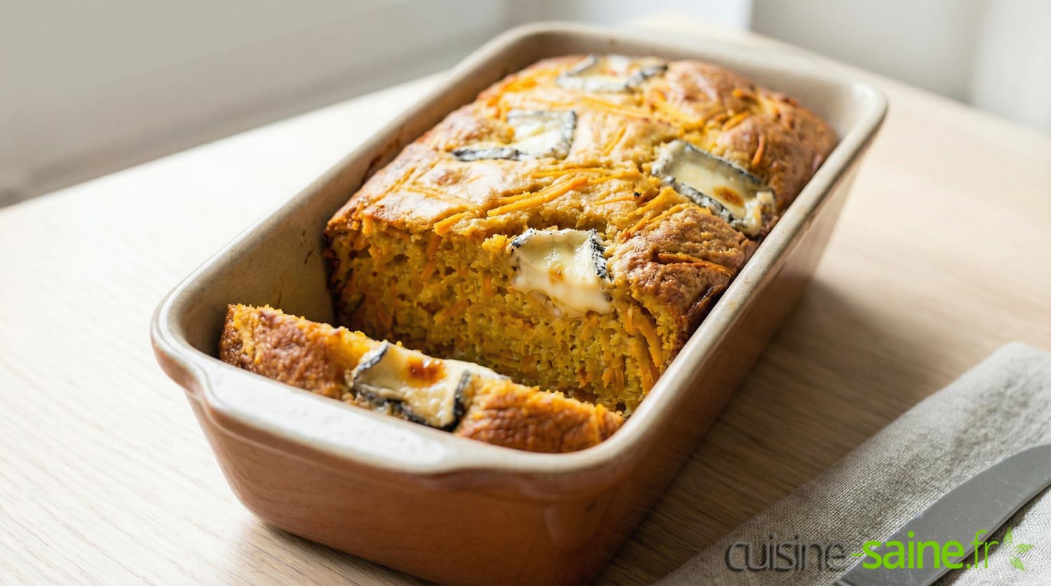 Cake salé sans gluten à la courge butternut et Selles-sur-Cher