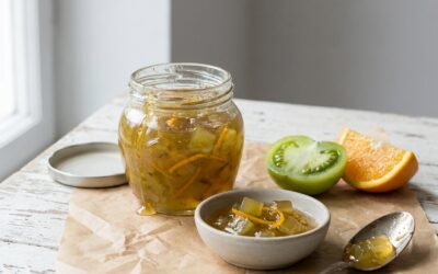 Confiture de tomates vertes à l’orange