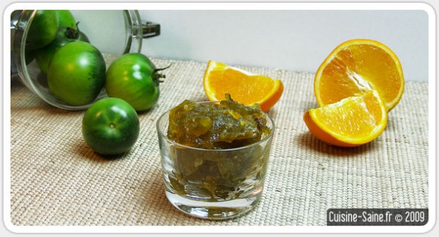 Confiture de tomate verte