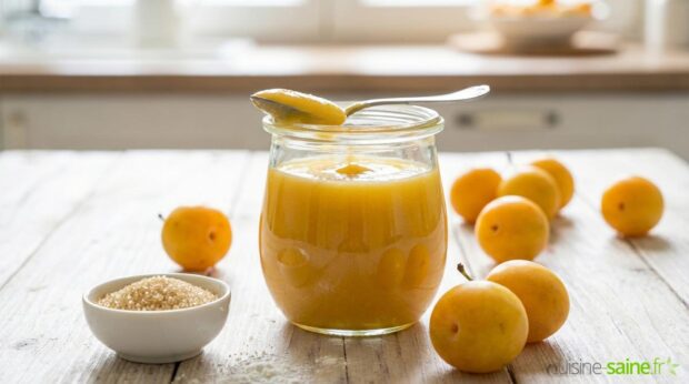 Crème de mirabelle ou mirabelle curd sans gluten ni lactose