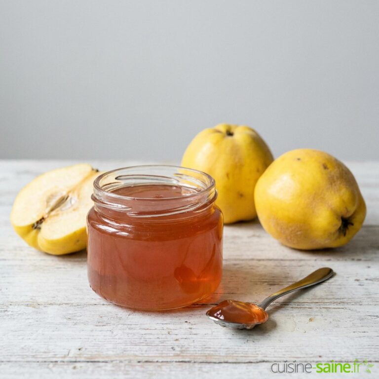 Gelée de coing légère à l'agar-agar : recette peu sucrée