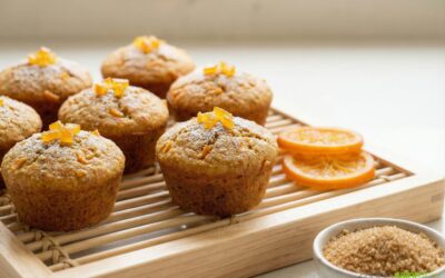 Muffins pois chiche et fleur d’oranger sans gluten ni lactose