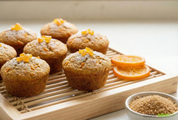 Muffins pois chiche et fleur d'oranger sans gluten ni lactose