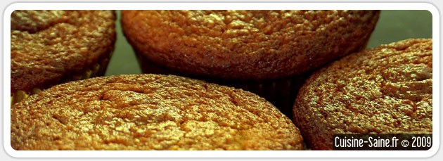 Recette sans gluten: muffins pois chiche et fleur d’oranger