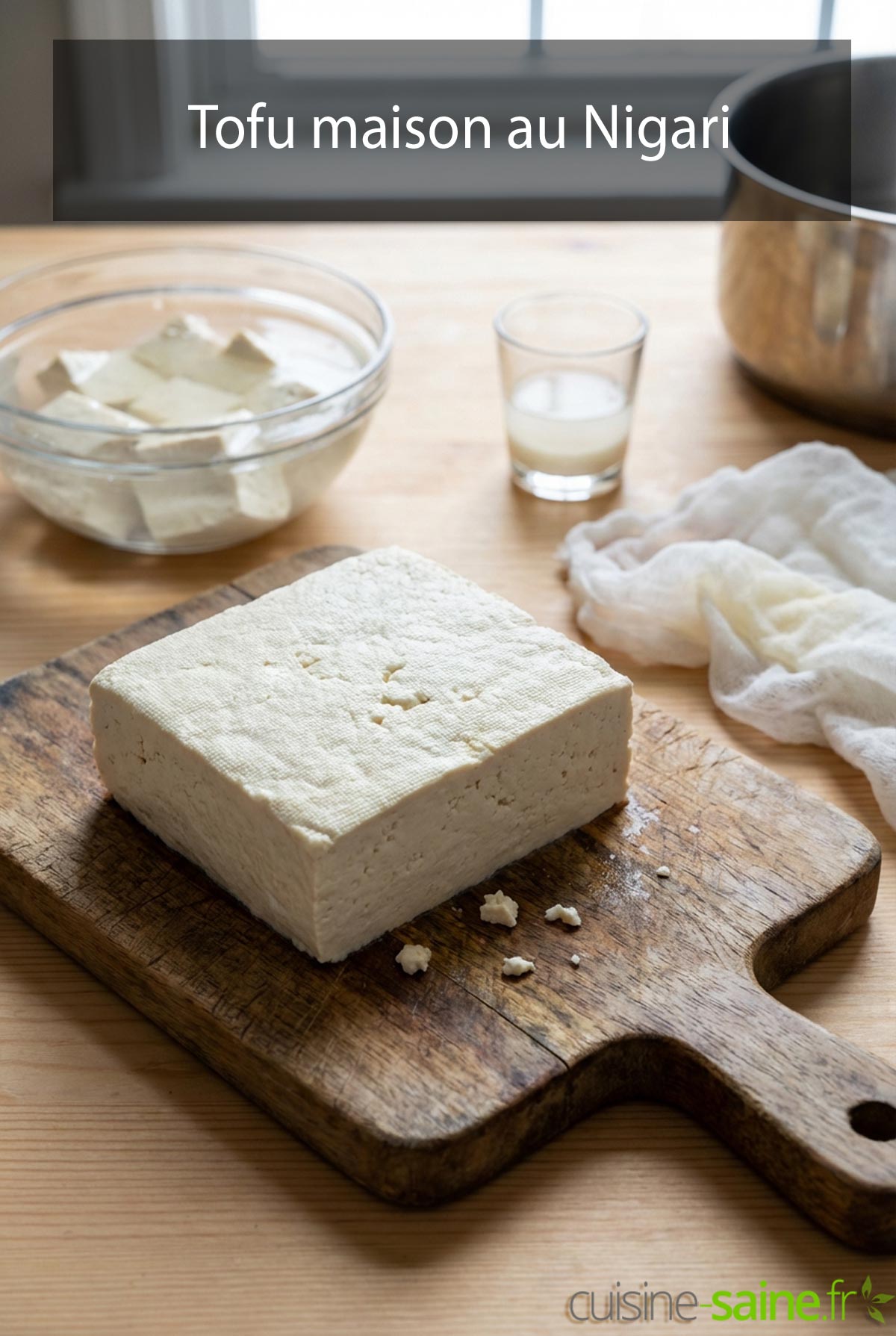 Tofu maison au Nigari